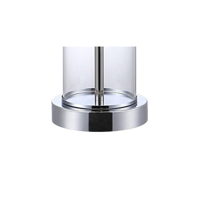 Lampe de table à LED Cabell 21 en verre, contemporaine et moderne, avec chargeur USB, bronze huilé (lot de 2) par JONATHAN Y