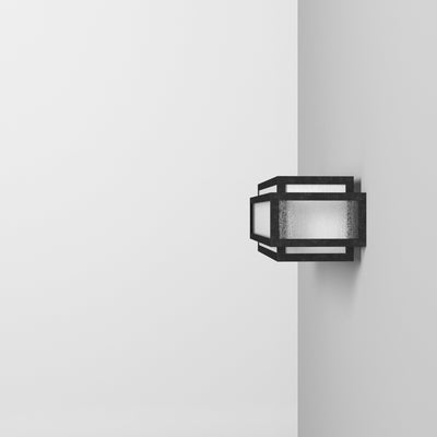 Barre de salle de bain carrée Lavery Camden, 3 lumières, en charbon de bois vieilli et verre grainé