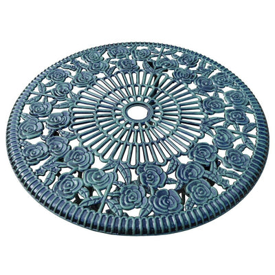 Ensemble bistro 3 pièces Camellia en fonte d'aluminium vert Verdi avec table et 2 chaises