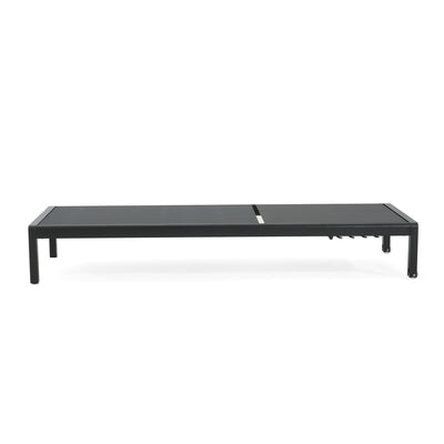 Chaise longue d'extérieur en aluminium Cape Coral (lot de 2) par Christopher Knight Home - 77,56 po x 25,20 po x 11,80 po