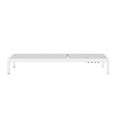 Chaise longue d'extérieur en aluminium Cape Coral (lot de 2) par Christopher Knight Home - 77,56 po x 25,20 po x 11,80 po