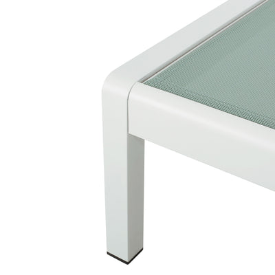 Chaise longue d'extérieur en aluminium Cape Coral (lot de 2) par Christopher Knight Home - 77,56 po x 25,20 po x 11,80 po