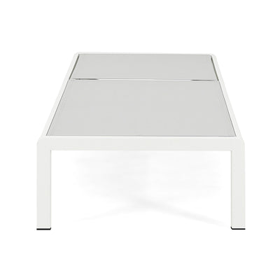 Chaise longue d'extérieur en aluminium Cape Coral (lot de 2) par Christopher Knight Home - 77,56 po x 25,20 po x 11,80 po