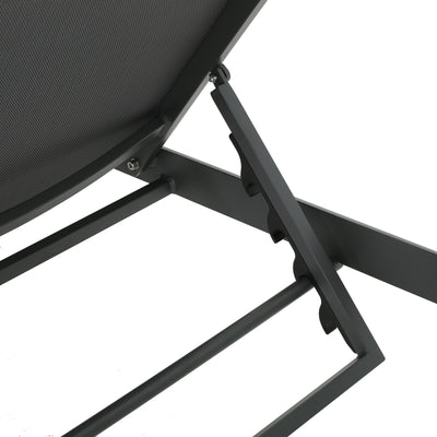 Chaise longue d'extérieur en aluminium Cape Coral (lot de 2) par Christopher Knight Home - 77,56 po x 25,20 po x 11,80 po