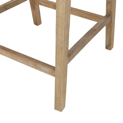 Tabourets de bar Christopher Knight Home Cataldo en tissu, bois et rotin, 25,5 pouces (lot de 2)