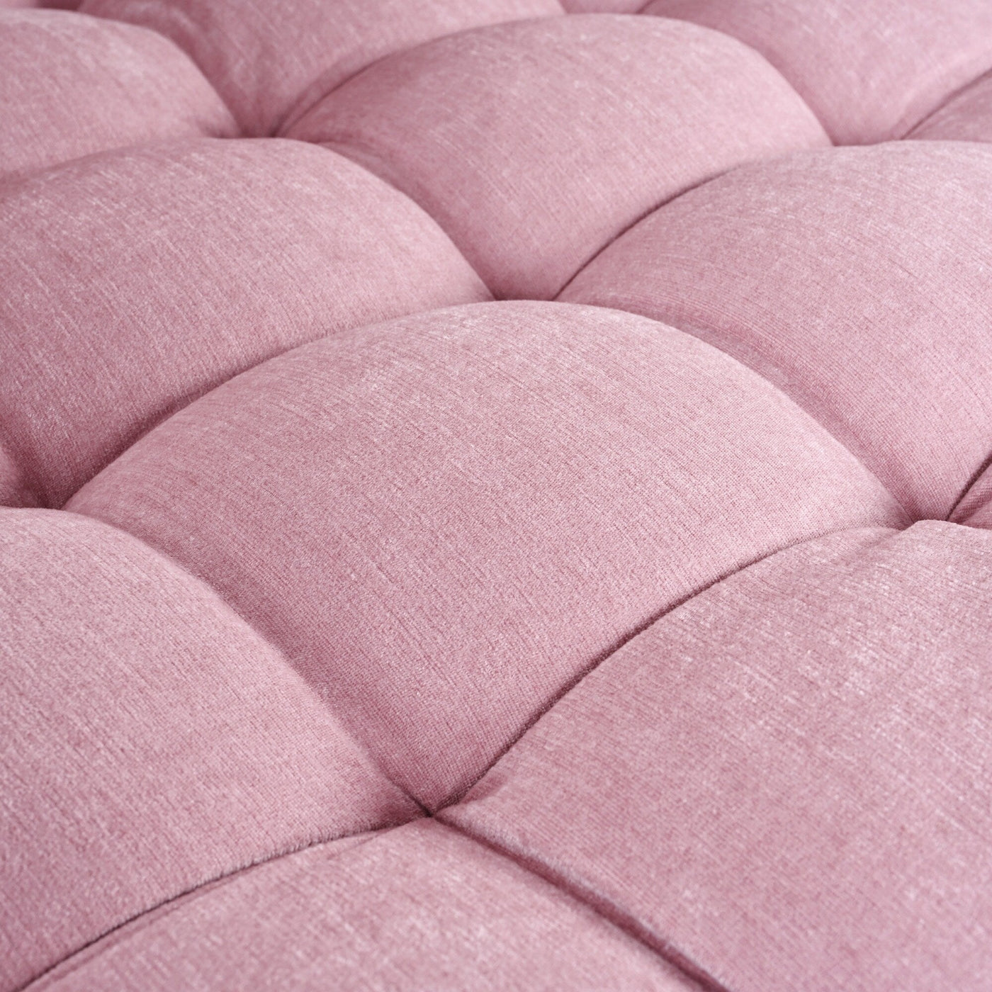 Canapé-lit en chenille, canapé-lit rembourré avec dossier capitonné et 2 coussins amovibles pour le salon