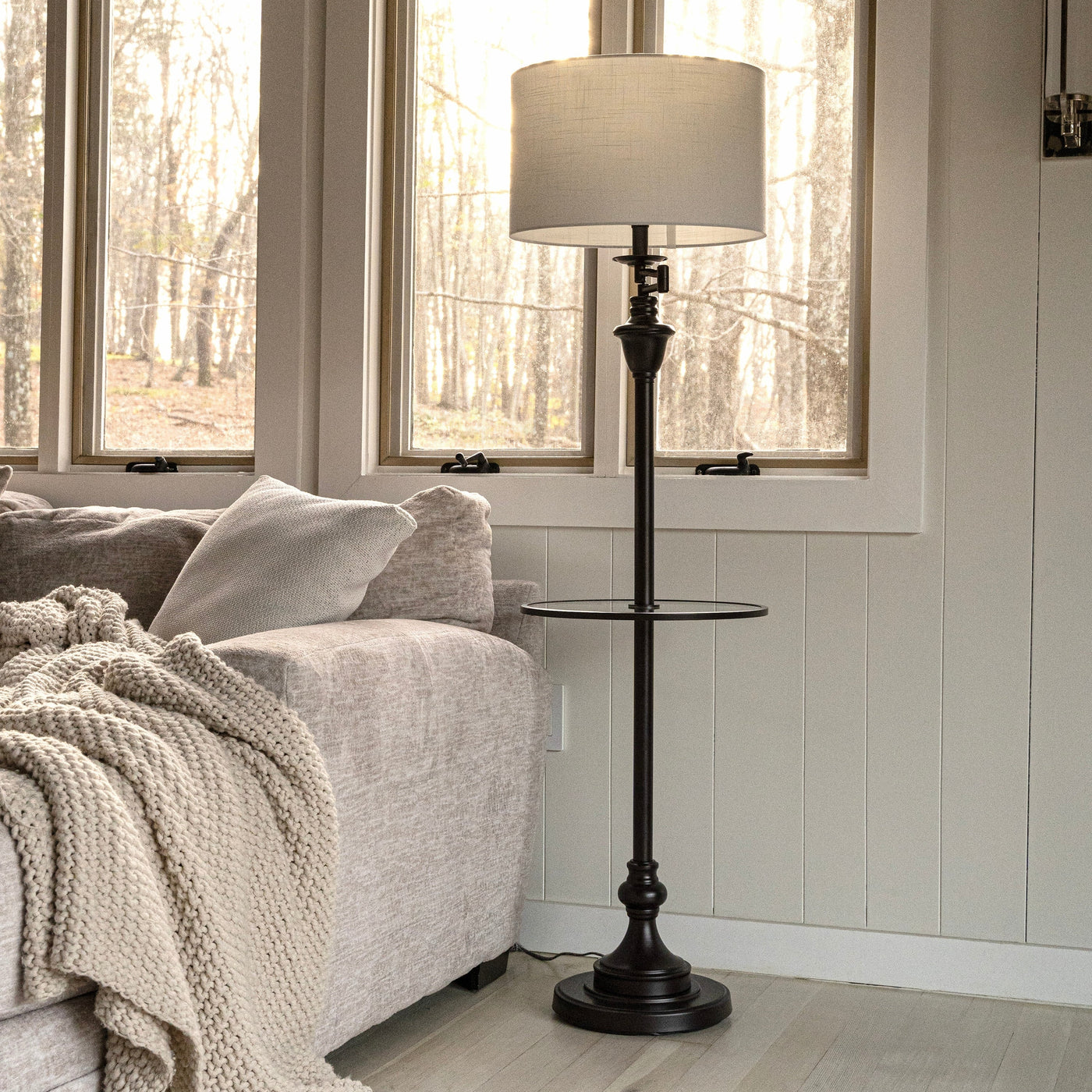 Lampe de table Choi 22 Chinoiserie, bleu/blanc (lot de 2) par JONATHAN Y