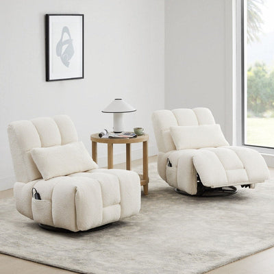 Fauteuil inclinable électrique Cole pivotant avec support lombaire