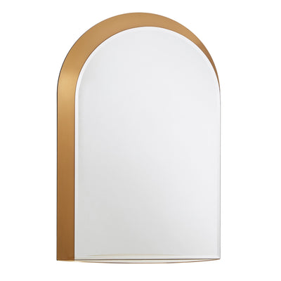 Miroir mural arqué en métal Concord avec étagère par iNSPIRE Q Bold
