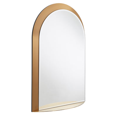 Miroir mural arqué en métal Concord avec étagère par iNSPIRE Q Bold