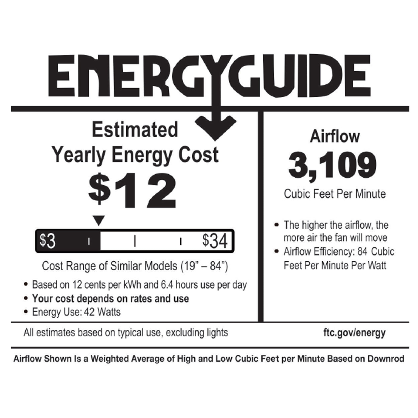 Ventilateur de plafond Magna Carta de style Tiffany Copper Grove Guasipati de 52 pouces - 52L x 52W x 16,5