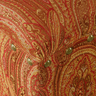 Banc de rangement rembourré Copper Grove Muscari avec bordure cloutée