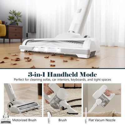 Aspirateur balai sans fil 3 en 1, léger pour tapis, sols durs, poils d'animaux et nettoyage de la maison