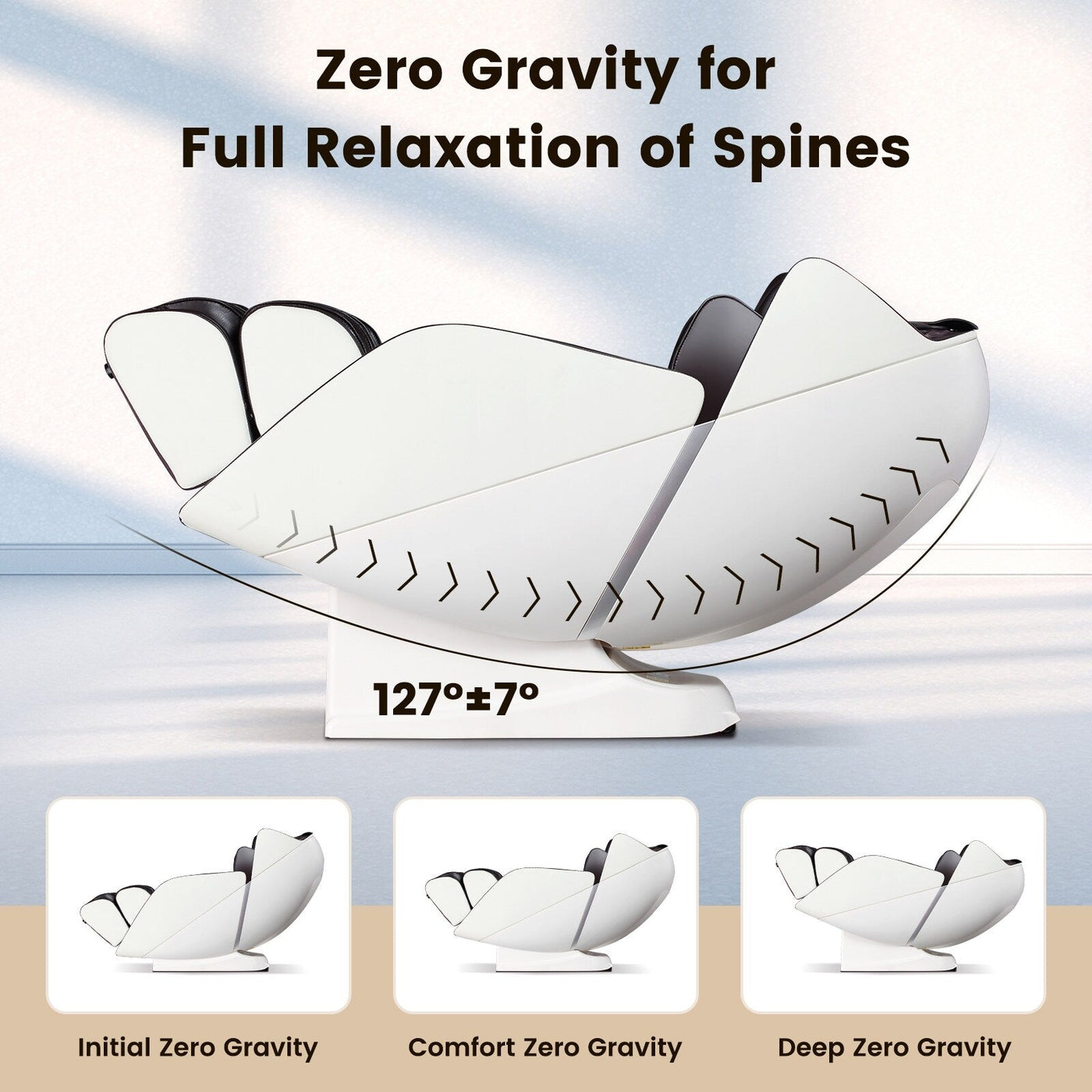 Fauteuil de massage complet Costway avec rouleau chauffant pour les pieds à commande vocale