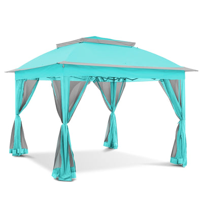 Gazebo escamotable en acier Cozywor de 11 pi x 11 pi avec moustiquaire