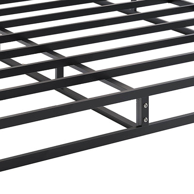 Sommier à ressorts en métal CraftPorch de 5 pouces avec housse en lin gris chaud