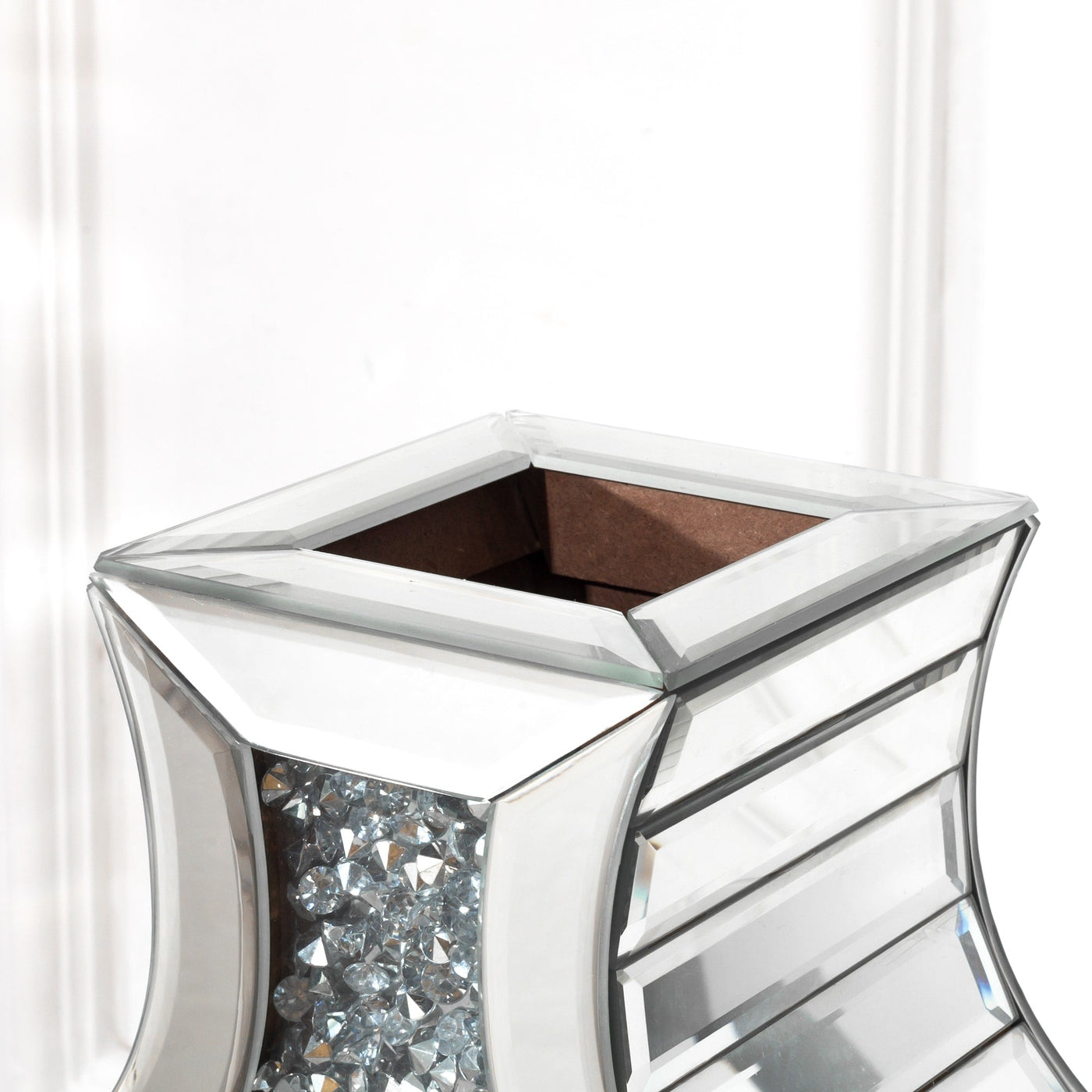 Grand vase de sol en diamant concassé