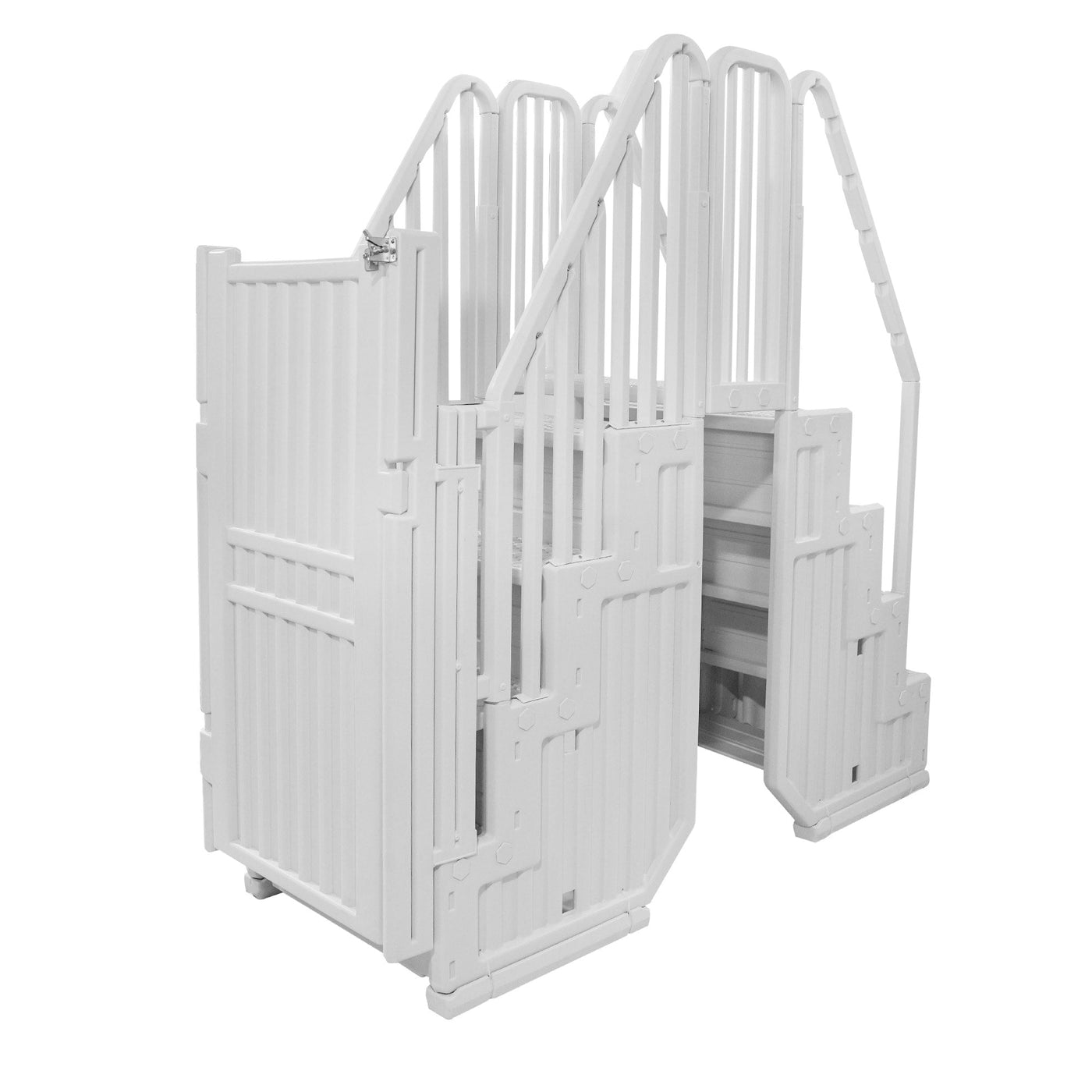 Système d'accès facile à la piscine avec barrière – 82,5 po L x 82,5 po P x 81 po H