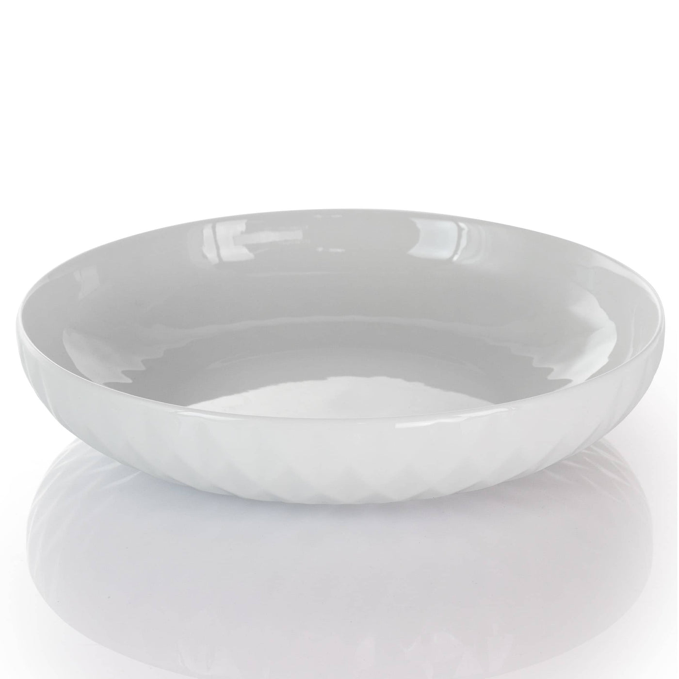 Service de table Elama Sienna 18 pièces en grès blanc