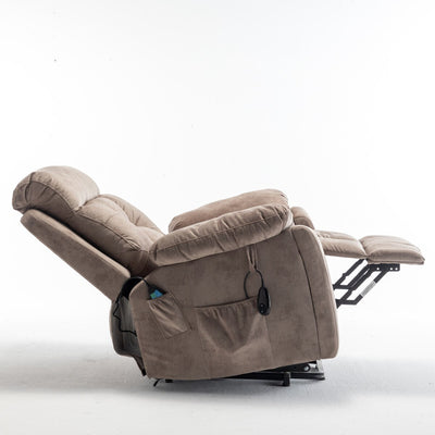 Fauteuil releveur électrique inclinable avec chauffage massant