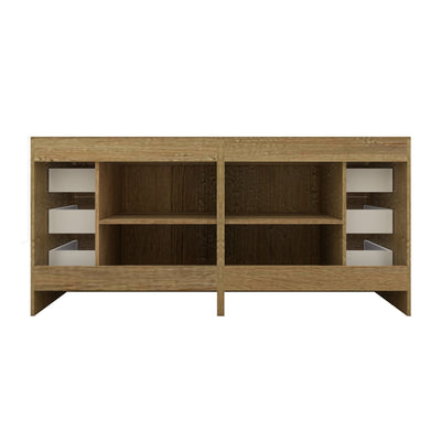 Meuble-lavabo autoportant Eliza de 72 po avec double vasque