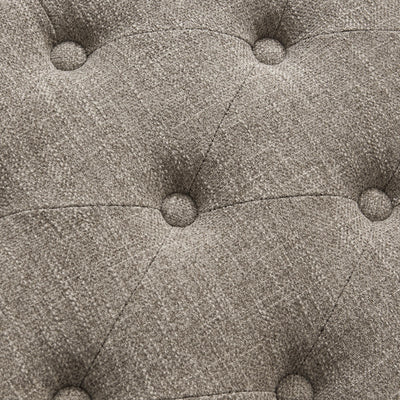 Banc à chaussures d'entrée, banc de rangement en tissu et bois massif, banc rembourré de 43 pouces pour salon et chambres