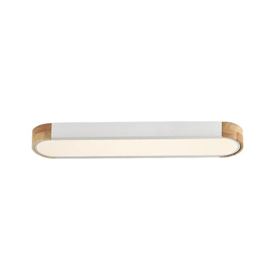 Plafonnier LED ovale à intensité variable Farmhouse Wood - 37 3000 K/6000 K