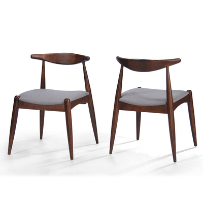 Chaises de salle à manger modernes du milieu du siècle Francie (lot de 2) par Christopher Knight Home - 20,50 L x 20,25 L x 29,75 H