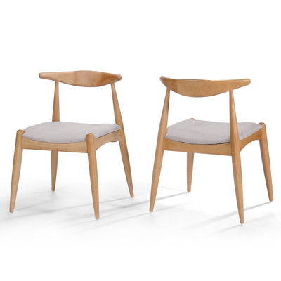 Chaises de salle à manger modernes du milieu du siècle Francie (lot de 2) par Christopher Knight Home - 20,50 L x 20,25 L x 29,75 H