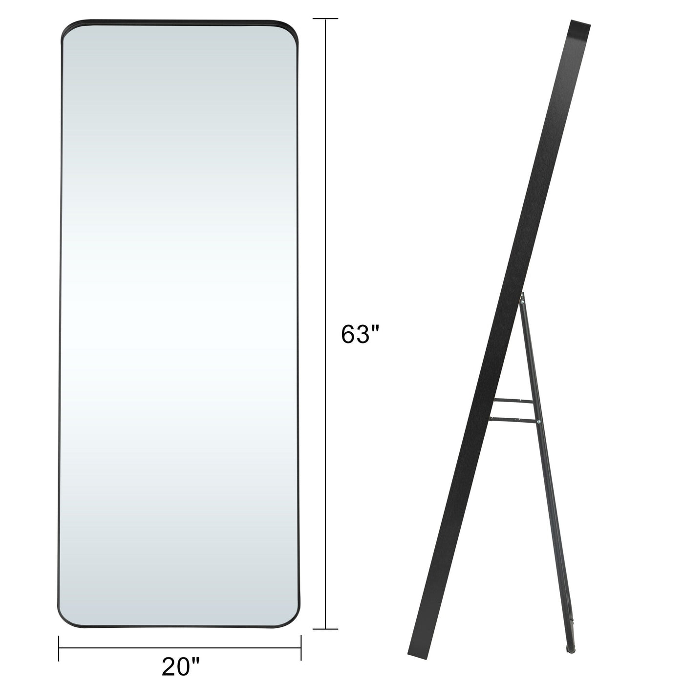 Miroir pleine longueur Grand miroir mural Miroir intégral