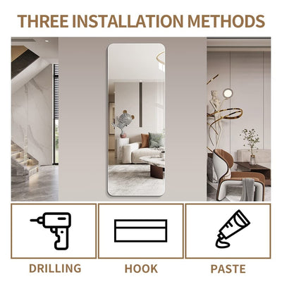 Miroir mural pleine longueur sans cadre