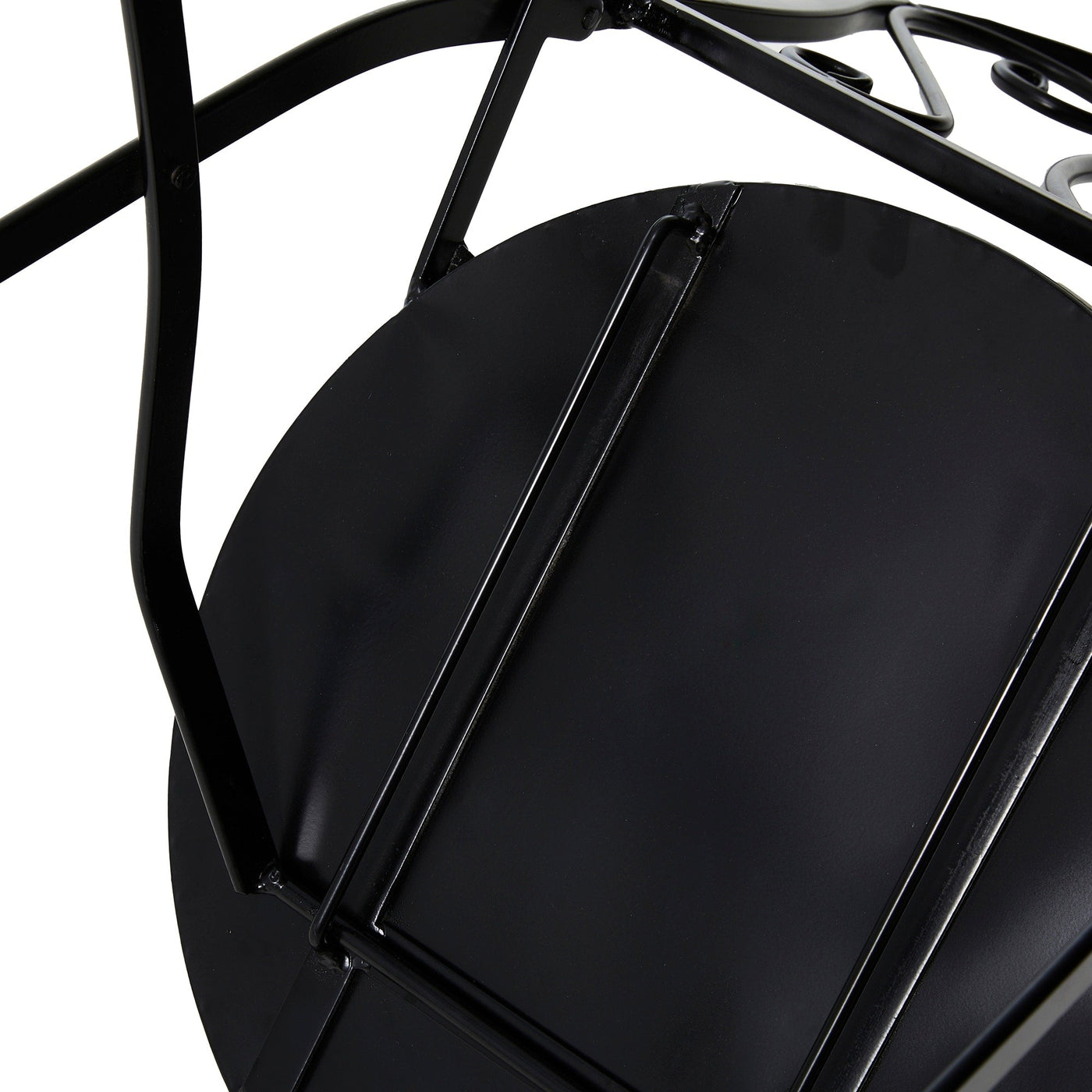 Ensemble bistrot pliant d'extérieur en métal Glitzhome 3 pièces avec table et chaises