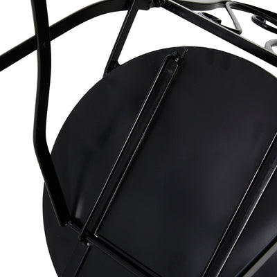 Ensemble bistrot pliant d'extérieur en métal Glitzhome 3 pièces avec table et chaises