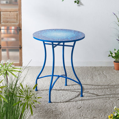 Ensemble bistrot pliant d'extérieur en métal Glitzhome 3 pièces avec table et chaises