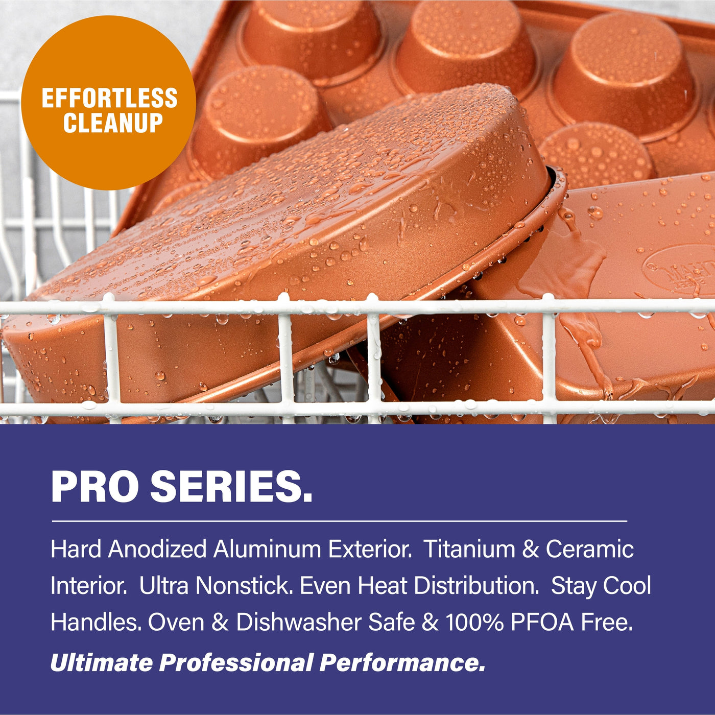 Batterie de cuisine et ustensiles de cuisson Gotham Steel Pro anodisé dur 20 pièces