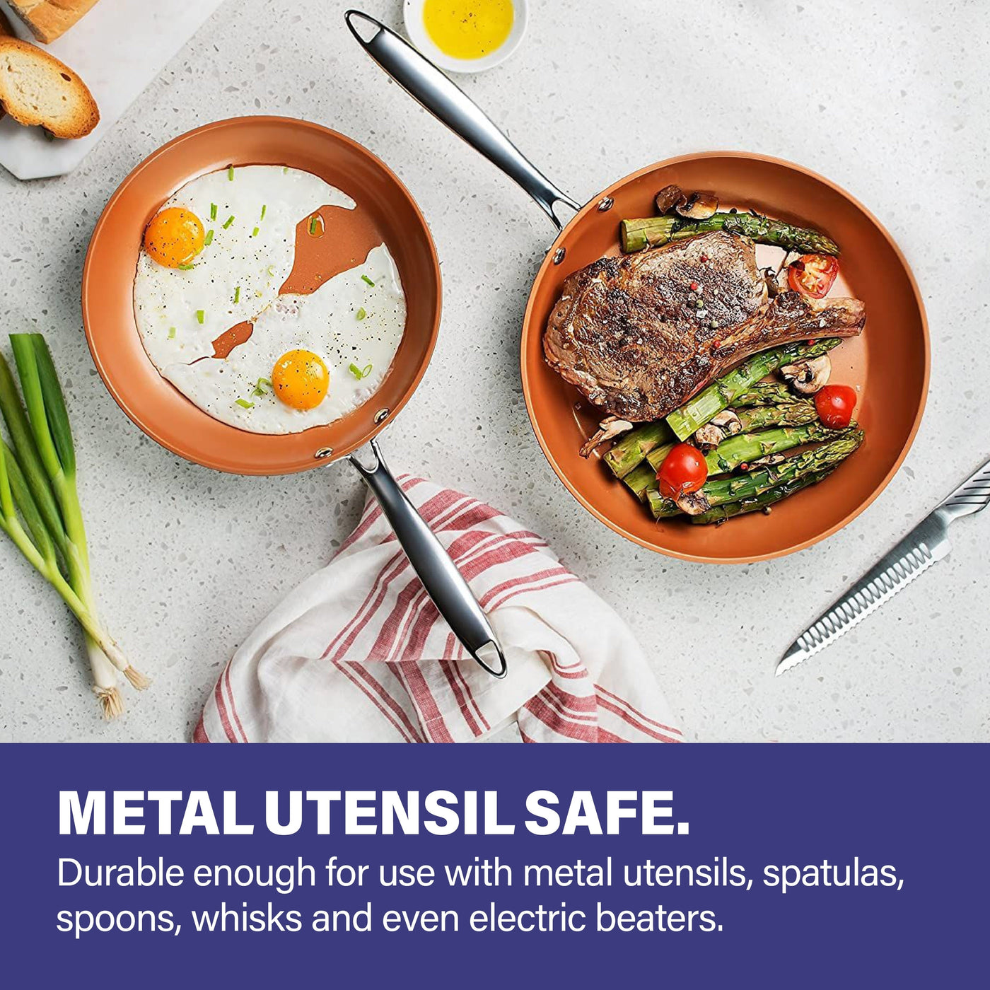 Batterie de cuisine et ustensiles de cuisson Gotham Steel Pro anodisé dur 20 pièces