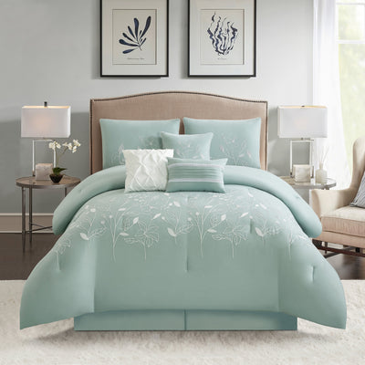 Ensemble de couette florale botanique Nanshing Taylor 7 pièces