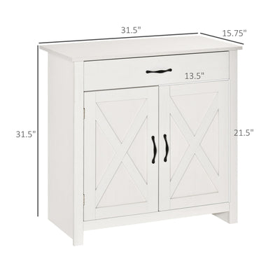 Buffet style grange HOMCOM 32, meuble de rangement buffet, bar à café pour salon ou entrée