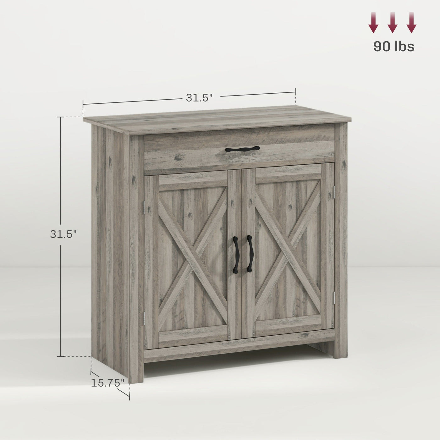 Buffet style grange HOMCOM 32, meuble de rangement buffet, bar à café pour salon ou entrée