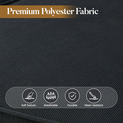 Canapé 3 places rembourré HOOOWOOO Mid-Century avec pieds en bois pour salon