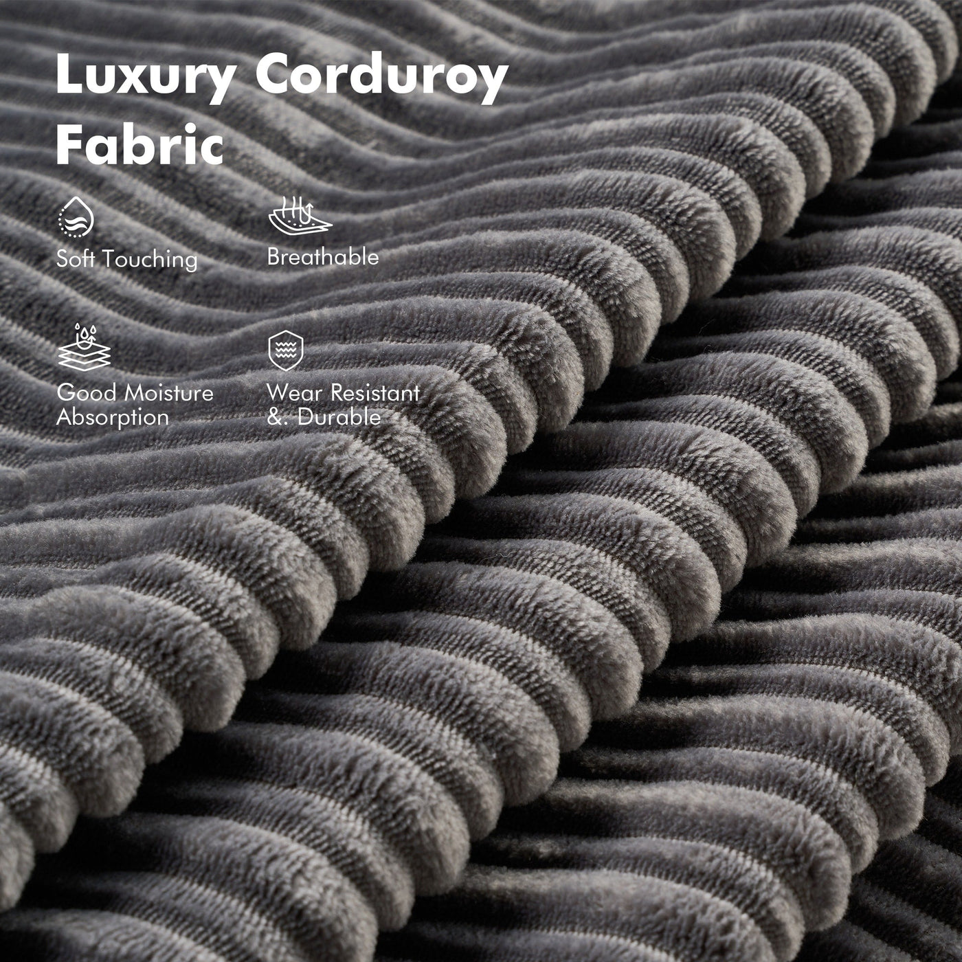 Canapé pliant moderne en velours côtelé HOOOWOOO