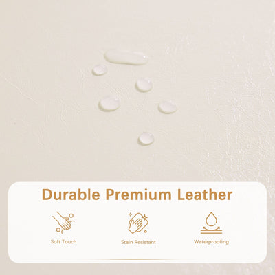 Pouf de rangement rectangulaire rembourré 50,3 x 17,50 x 18 po - Similicuir