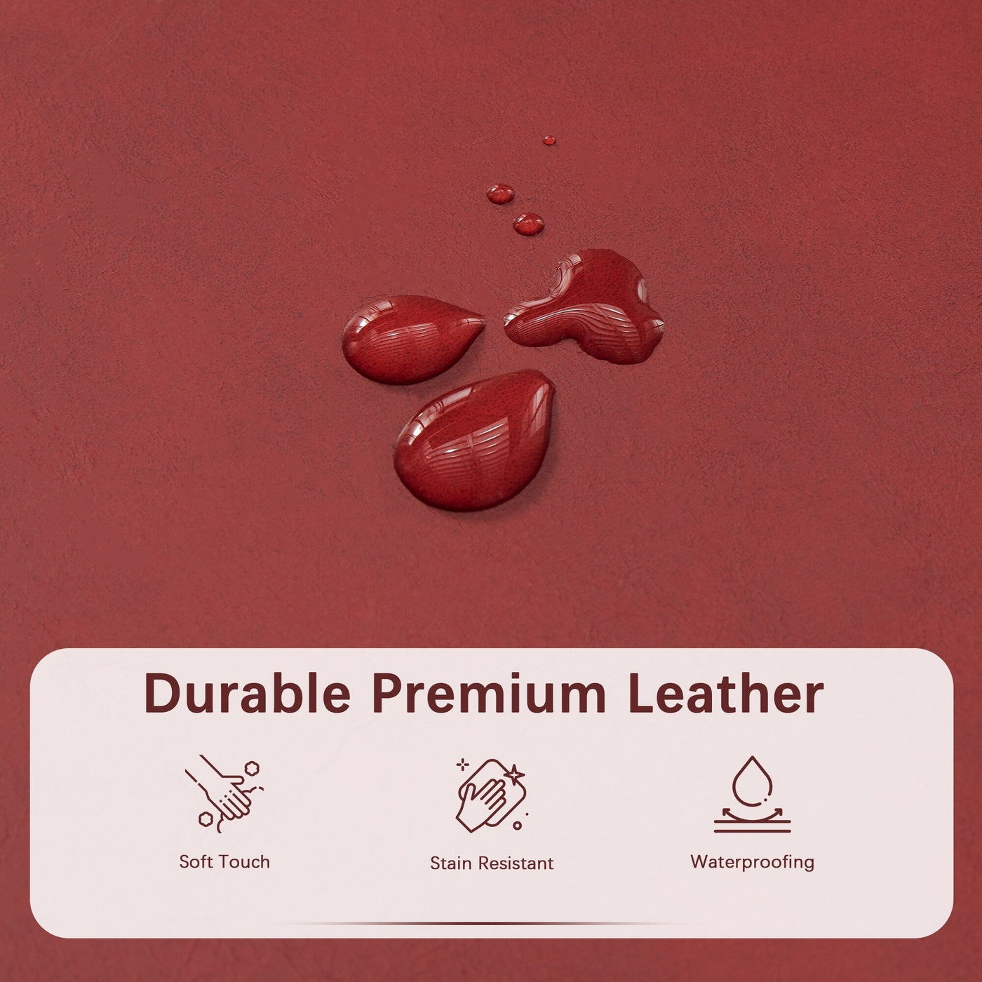 Pouf de rangement rectangulaire rembourré 50,3 x 17,50 x 18 po - Similicuir