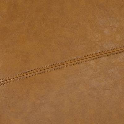 Pouf de rangement rectangulaire rembourré 50,3 x 17,50 x 18 po - Similicuir