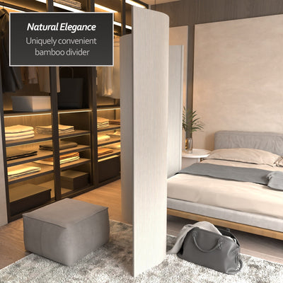 Paravent en bambou fait main de 6 pieds (Chine)