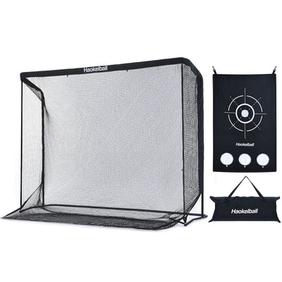 Filet de golf Haokelball 10x7,5 pieds Filet d'entraînement de golf avec tissu cible Filet de frappe de golf robuste