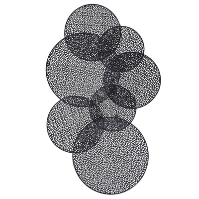 Harpe et fleuron Sahara Décoration murale en métal multicolore