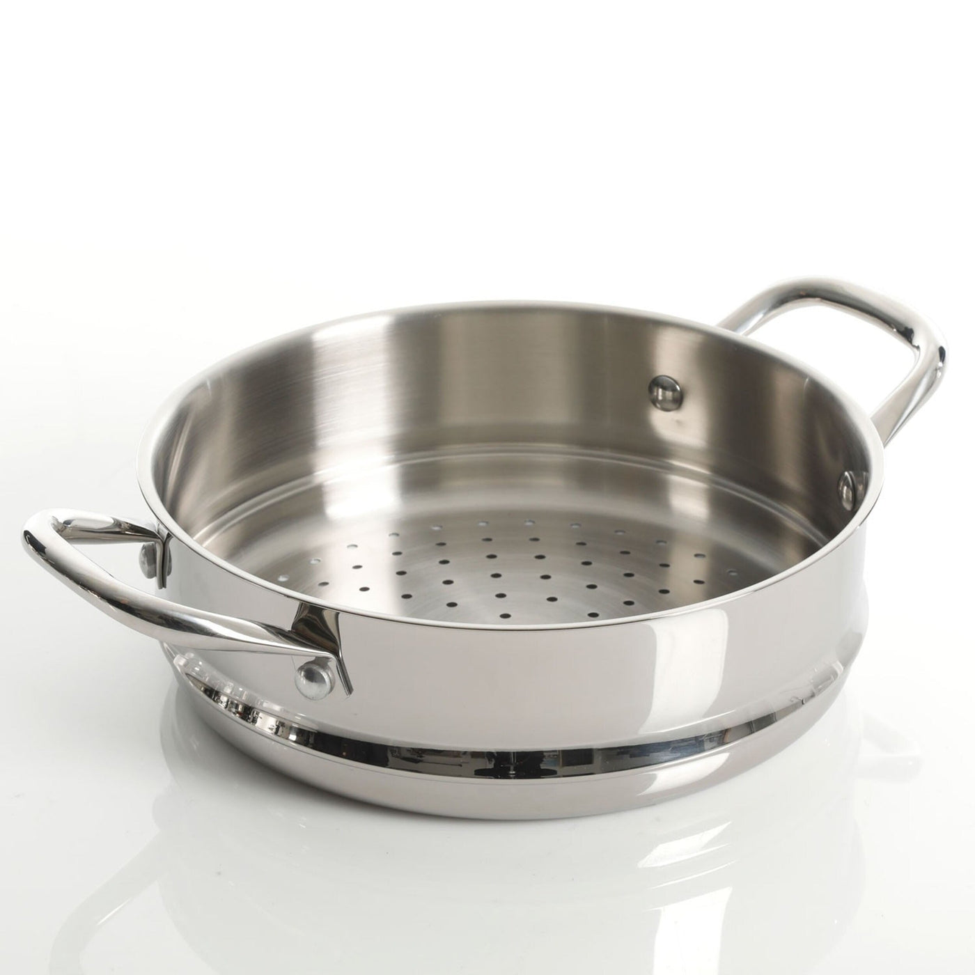 Batterie de cuisine robuste en acier inoxydable, 10 pièces