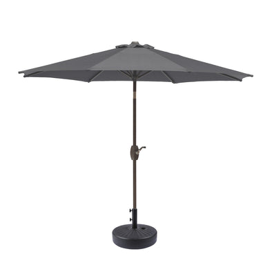 Parasol de patio Holme de 9 pieds et support de base