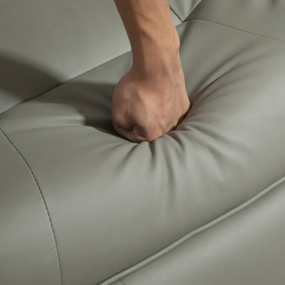 Fauteuil inclinable manuel pivotant et réglable en similicuir HomCom avec repose-pieds confortable et relaxant